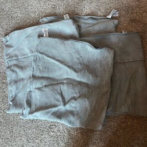 (4) West Elm 24x24 pillow covers